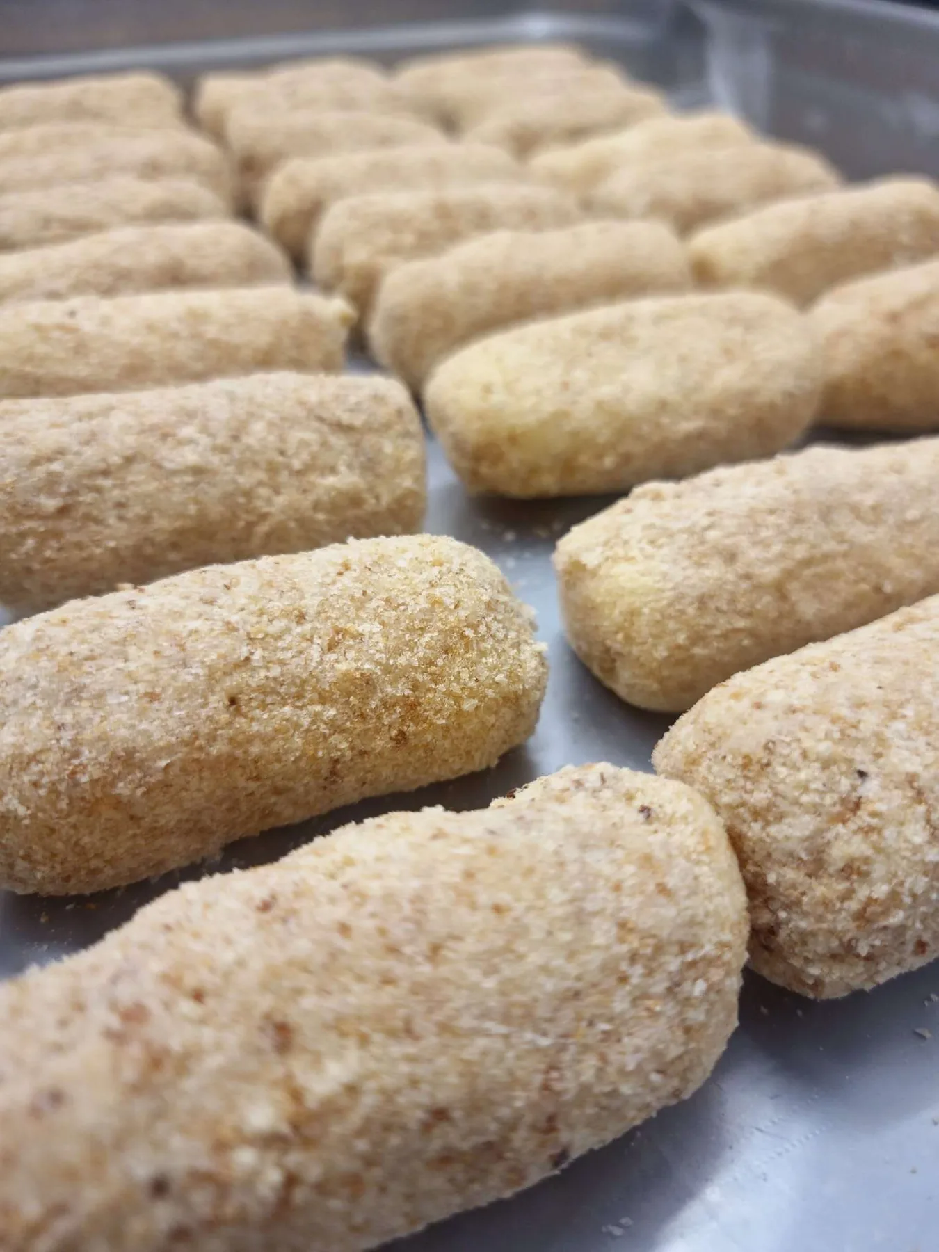 Crocchè artigianali pronti per la frittura